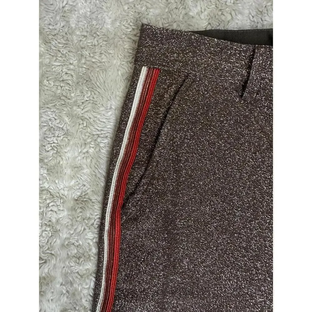 Scotch & Soda gold metallic Lurex tailored pants Size XS